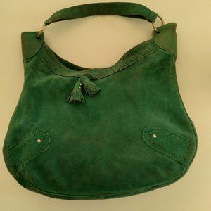Burberry Purse Vintage Hobo style bag. Kelly Green